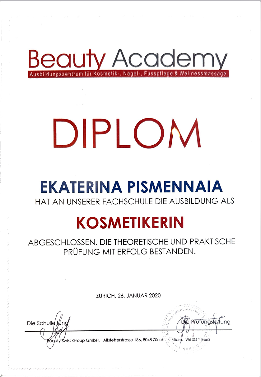 Diplom Kosmetikerin