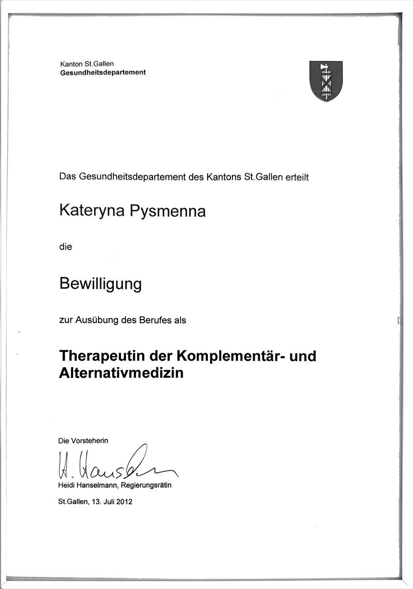 Therapeutin der Komplementär- und Alternativmedizin